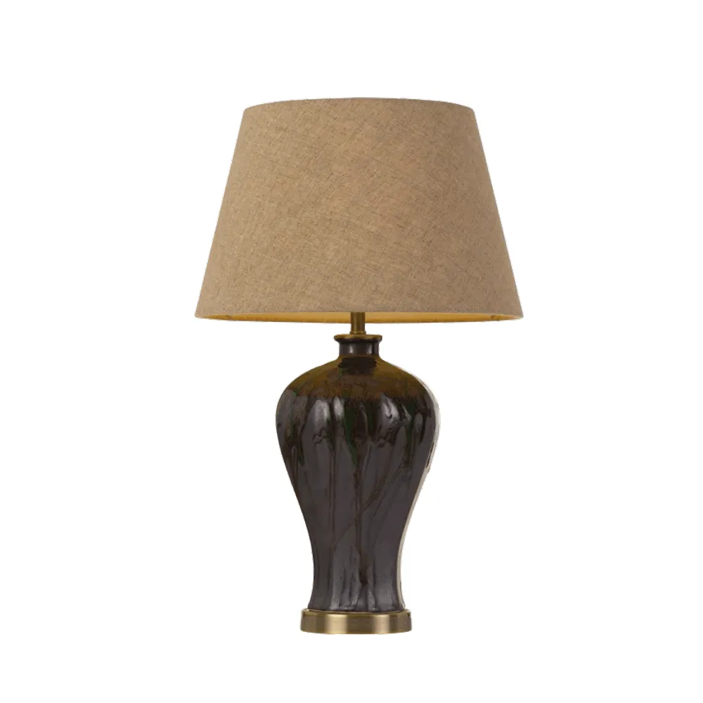 Kathy Glazed Green Table Lamp