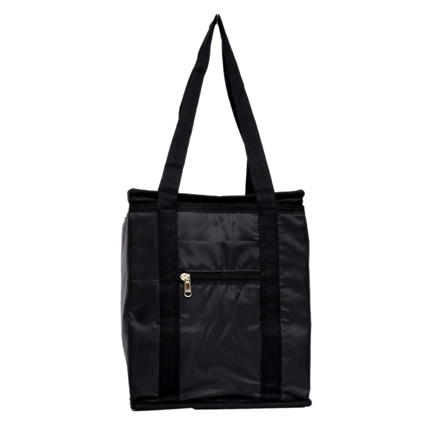 Kuber Industries 2 Pieces Large Size Parachute Lunch Bag Suitable for 3 & 4 Compartment (Black) - CTKTC30680