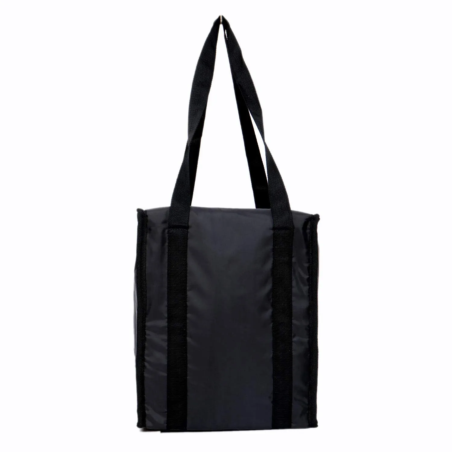 Kuber Industries 2 Pieces Large Size Parachute Lunch Bag Suitable for 3 & 4 Compartment (Black) - CTKTC30680