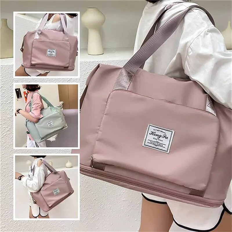 Large Capacity Duffle Bag Foldable Travel Storage Handbag