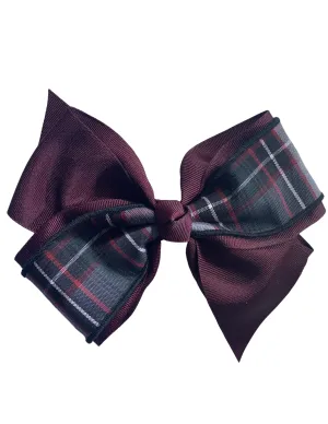 Large Plaid Bow