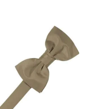 Latte Luxury Satin Bow Ties