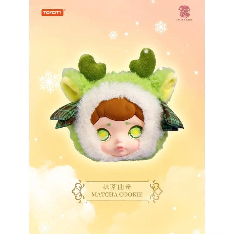 Laura Winter Tea Party Series Plush Headphone Bag Matcha Cookie