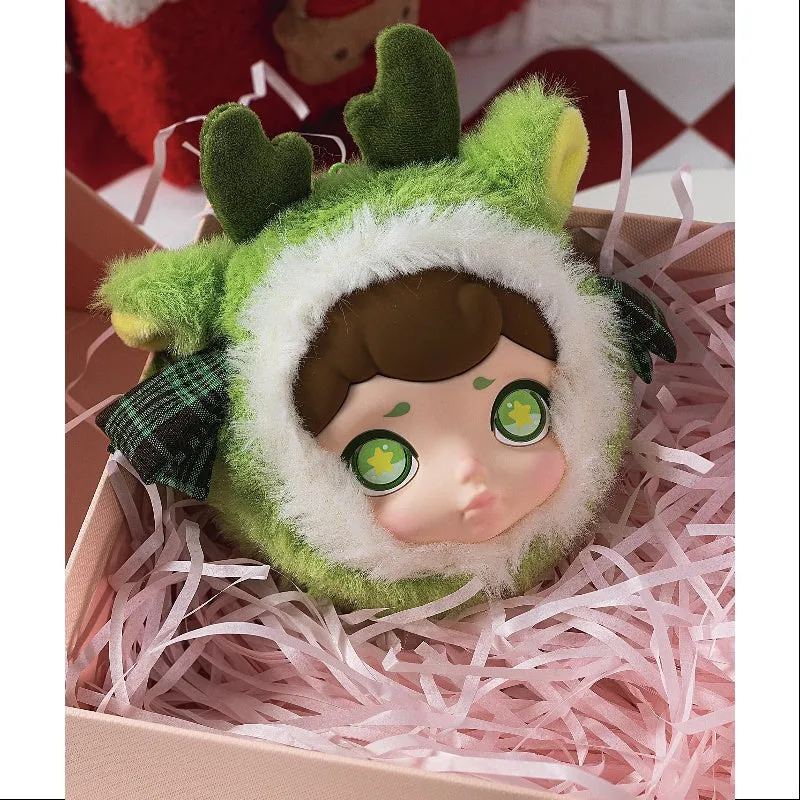 Laura Winter Tea Party Series Plush Headphone Bag Matcha Cookie