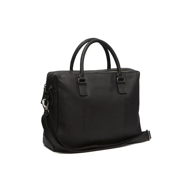 Leather Laptop Bag - The Chesterfield Brand Salvador Black