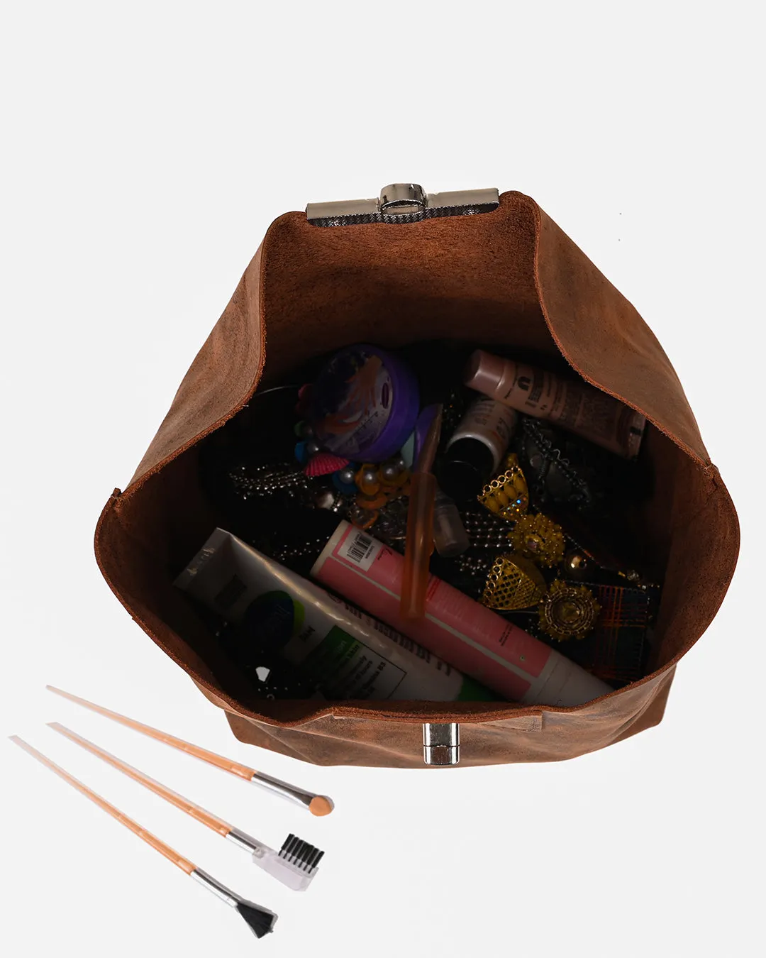 Leather Makeup Bag