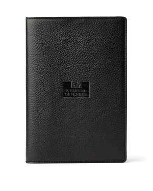 Leather Notebook Holder With Gift Box Black