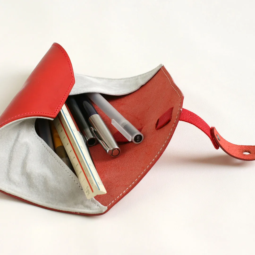 Leather Roll Up Pencil Case, Made in Japan,  Japanese leather pencil case, Japanese leather pen case