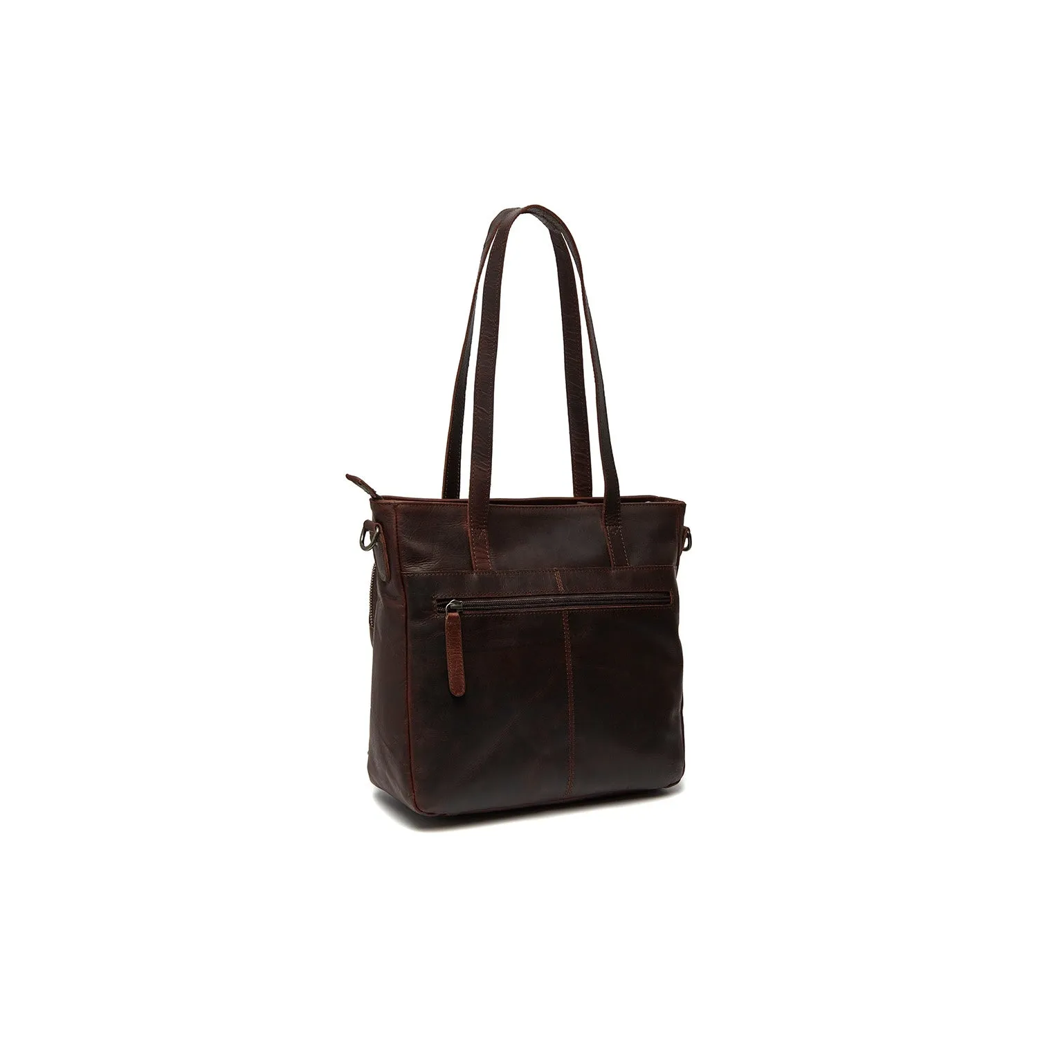 Leather Shopper Brown Alicante