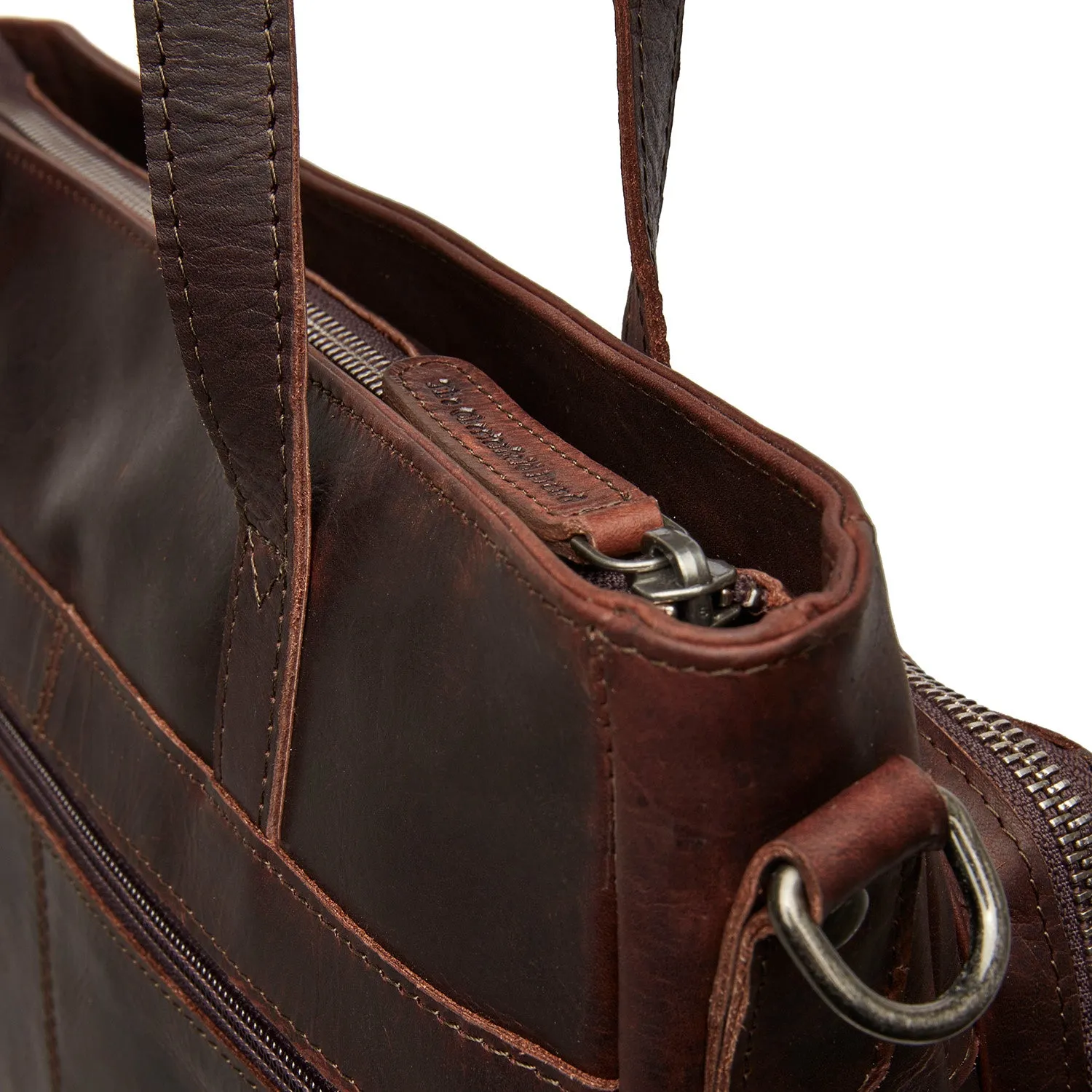 Leather Shopper Brown Alicante