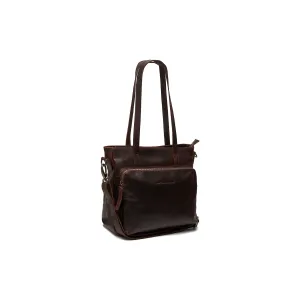 Leather Shopper Brown Alicante