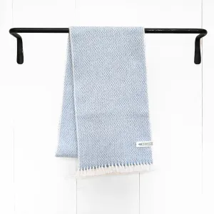 Light Blue Handwoven Cashmere Scarf