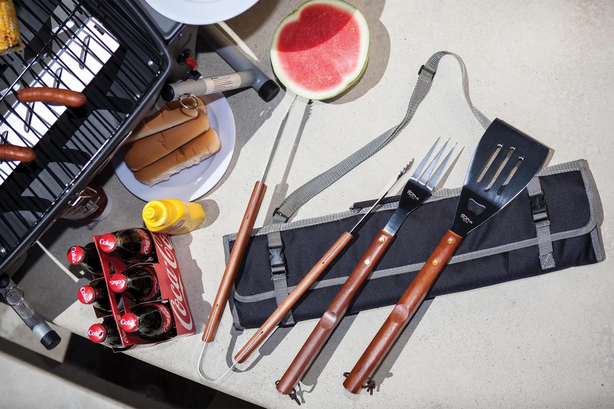 Los Angeles Dodgers - 3-Piece BBQ Tote & Grill Set