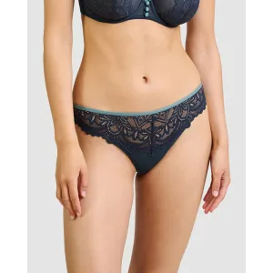 Lyse High Cut Cheeky Lace Tanga Brief