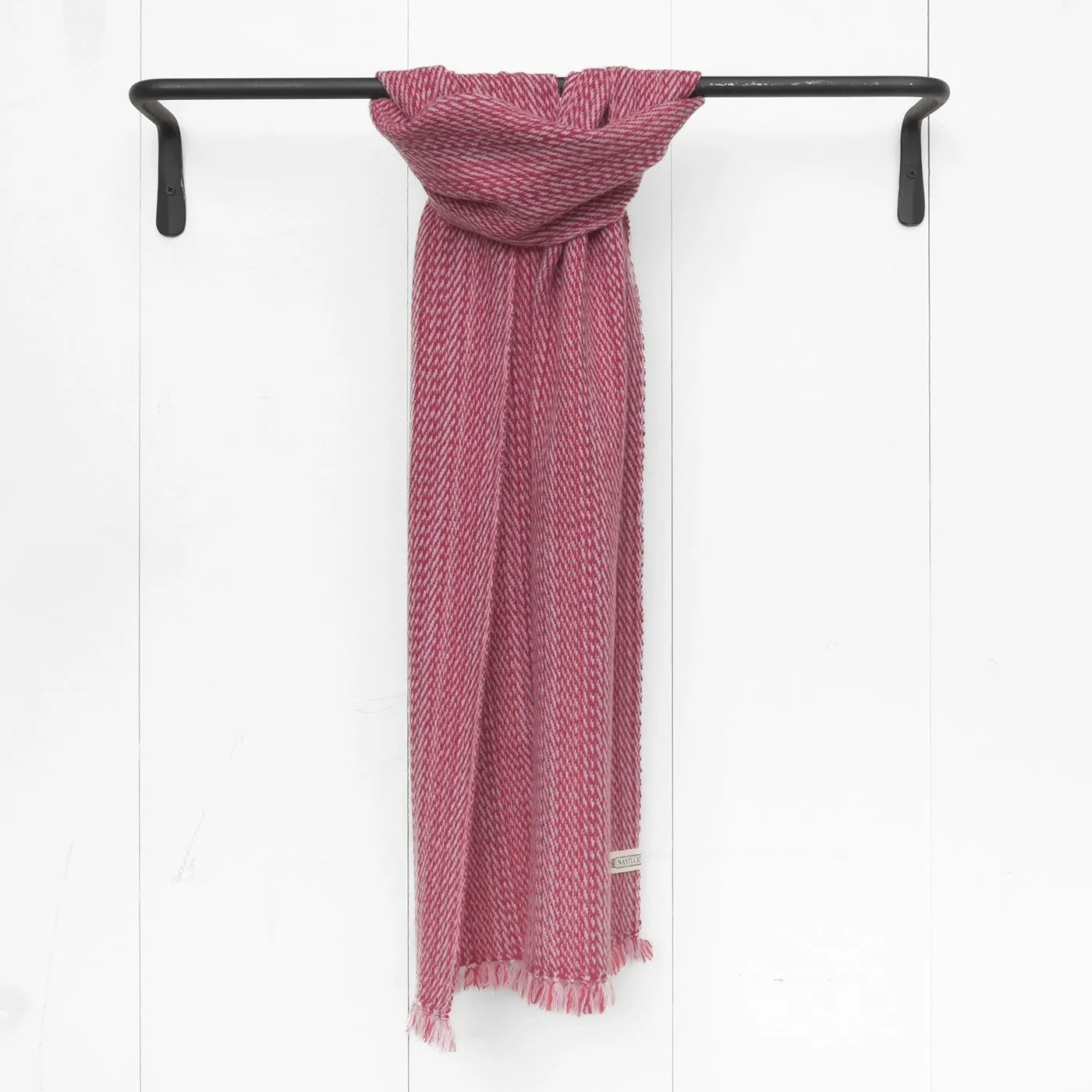 Magenta Handwoven Cashmere Scarf