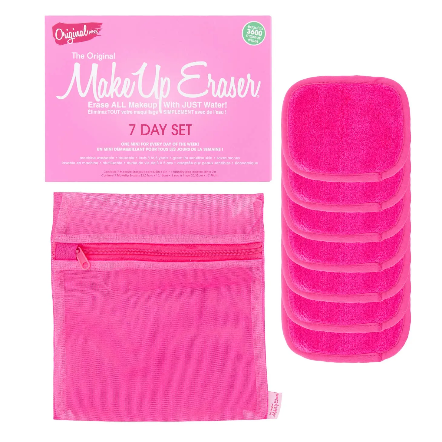 MakeUp Eraser - Pink 7-Day Set