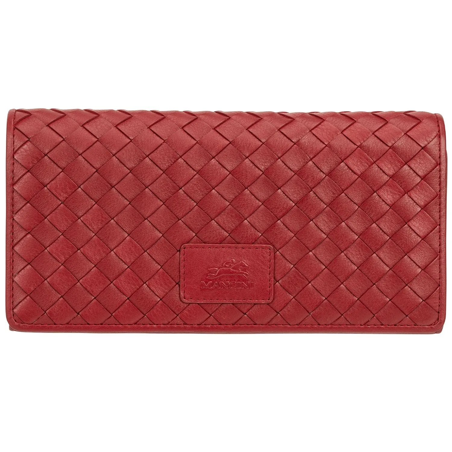 Mancini BASKET WEAVE RFID Secure Trifold Wallet