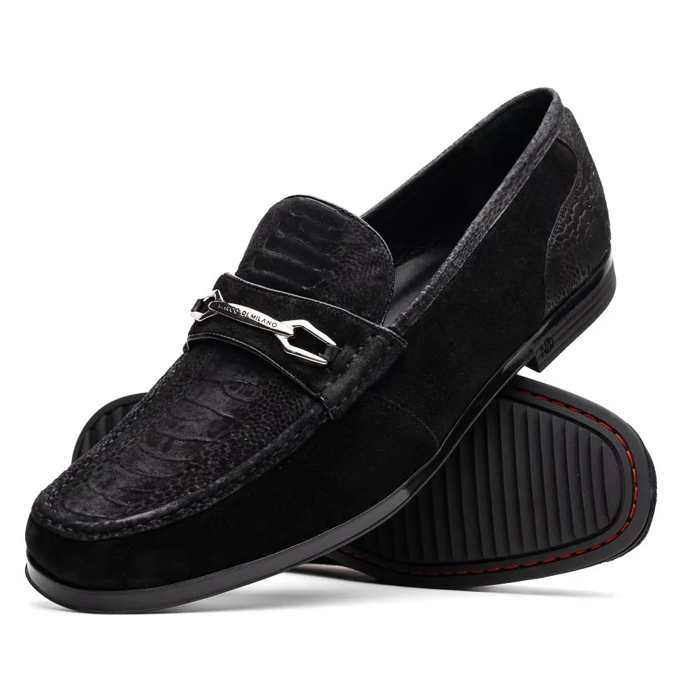 Marco Di Milano Hugo Osl Ostrich Leg and Rubber Black