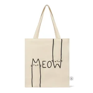 MEOW TOTE BAG CREAM