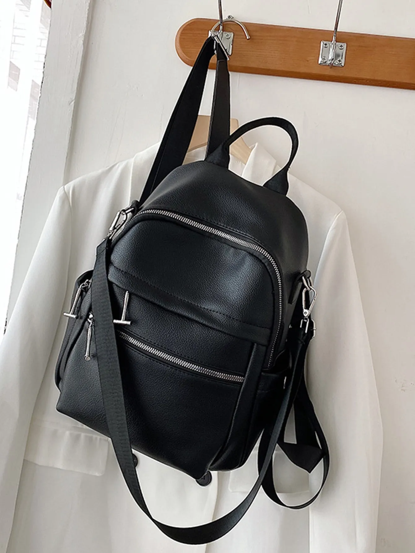 Minimalist Zipper Front Classic Backpack