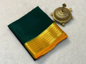 Modern Tradition: Mysore Silk Sarees with Elegant Zari Details