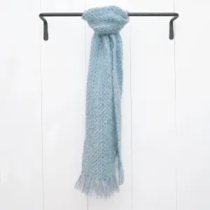 Monet Green Handwoven Mohair Scarf