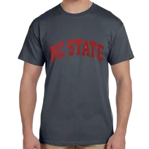 NC State Wolfpack Youth Charcoal Arch T-shirt