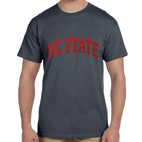 NC State Wolfpack Youth Charcoal Arch T-shirt