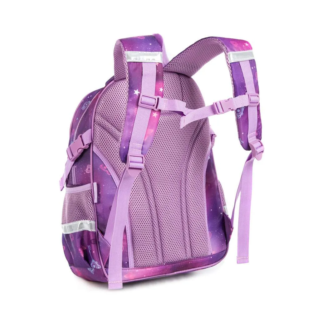 (NET) Unicorn Backpack School Bag With Insulated Lunch Box & Pencil Bag