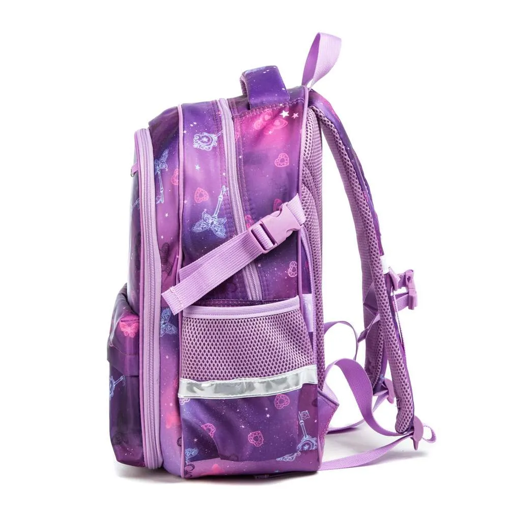 (NET) Unicorn Backpack School Bag With Insulated Lunch Box & Pencil Bag