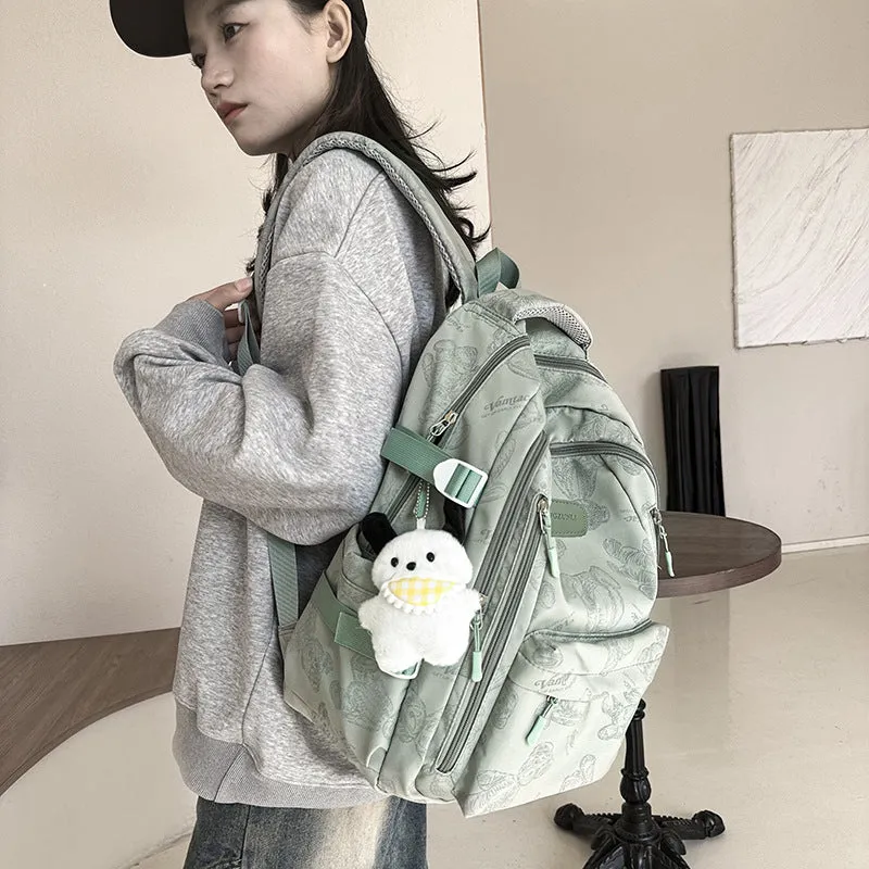 New Backpack Men's and Women's Korean-Style Good-looking Schoolbag Height Junior High School College Students Women's Large-Capacity Backpack Simple Casual