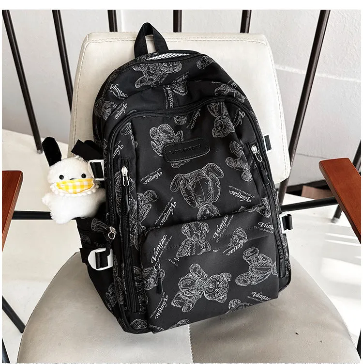 New Backpack Men's and Women's Korean-Style Good-looking Schoolbag Height Junior High School College Students Women's Large-Capacity Backpack Simple Casual