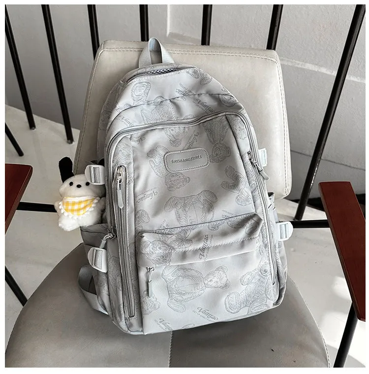 New Backpack Men's and Women's Korean-Style Good-looking Schoolbag Height Junior High School College Students Women's Large-Capacity Backpack Simple Casual