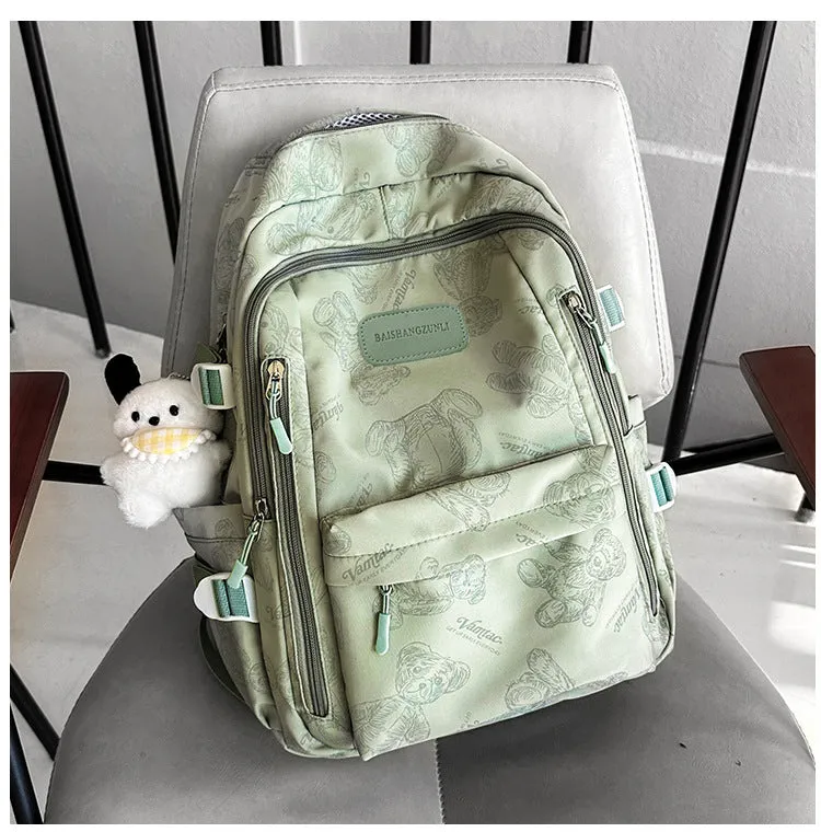 New Backpack Men's and Women's Korean-Style Good-looking Schoolbag Height Junior High School College Students Women's Large-Capacity Backpack Simple Casual