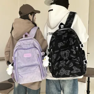 New Backpack Men's and Women's Korean-Style Good-looking Schoolbag Height Junior High School College Students Women's Large-Capacity Backpack Simple Casual