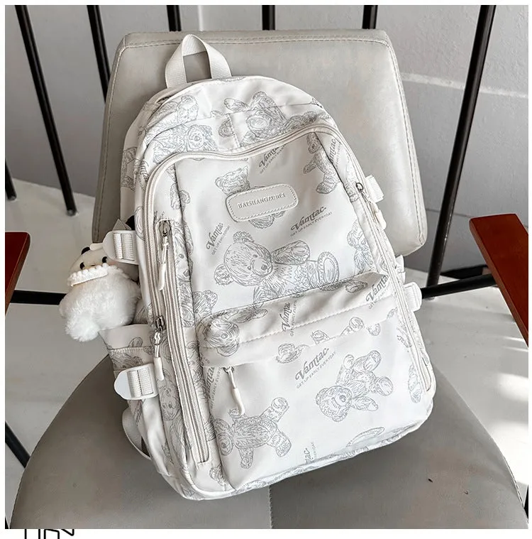 New Backpack Men's and Women's Korean-Style Good-looking Schoolbag Height Junior High School College Students Women's Large-Capacity Backpack Simple Casual