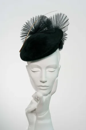 Occasion Hat with Pleated Details - Ava