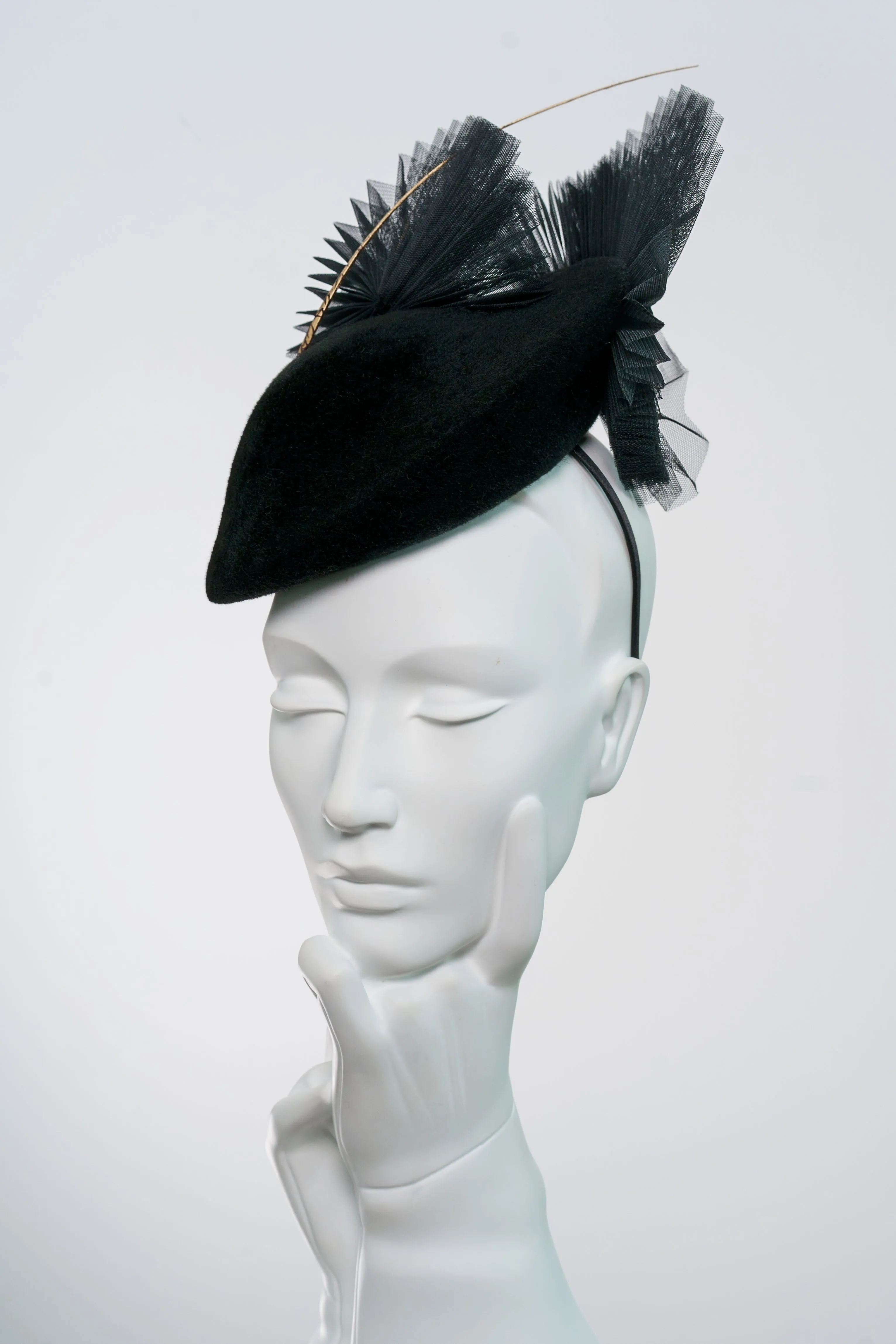 Occasion Hat with Pleated Details - Ava