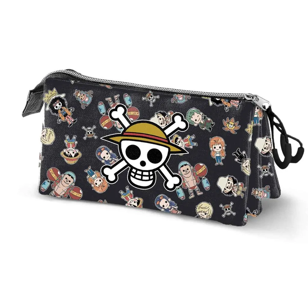 ONE PIECE - Skull - Triple Pencil Case