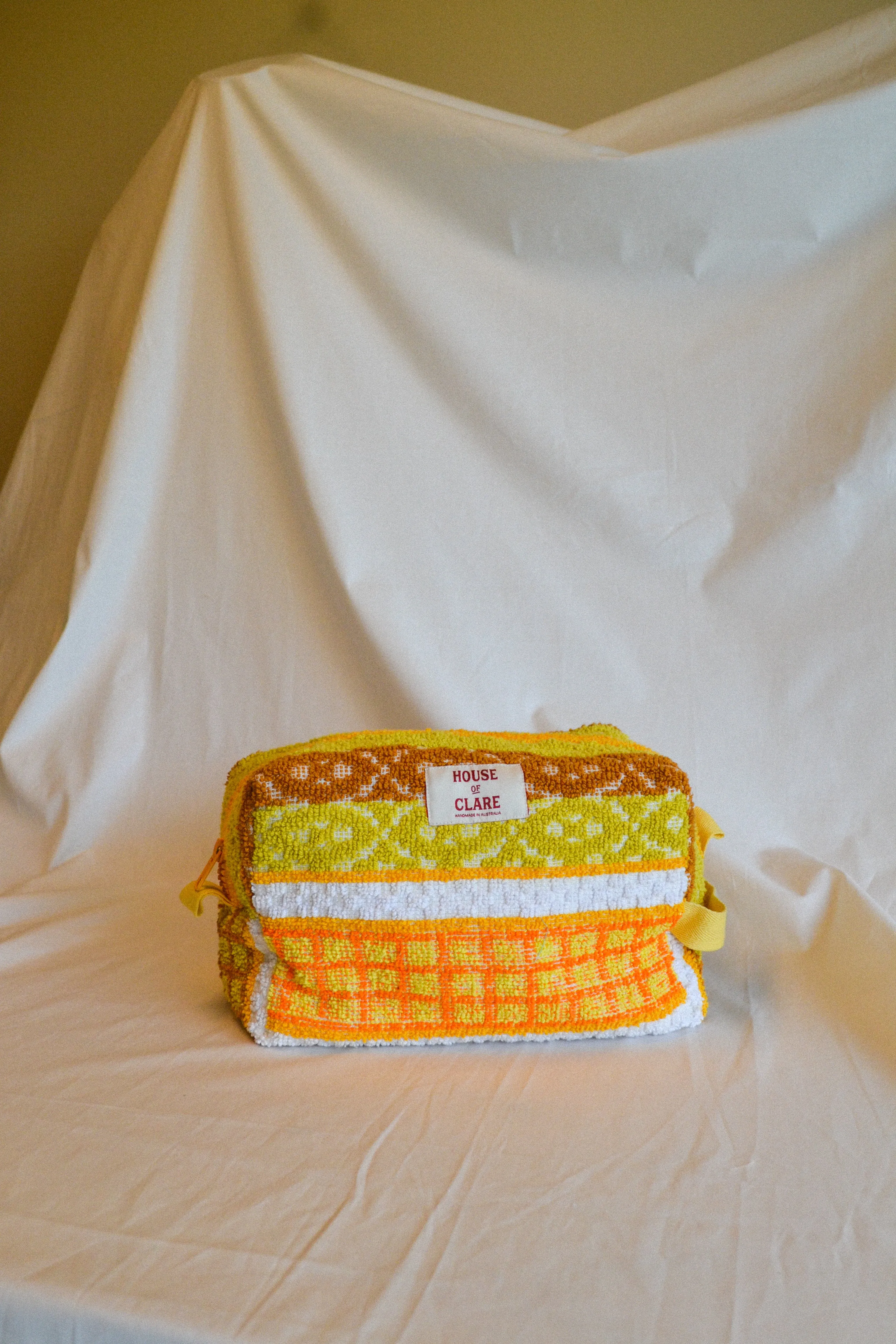 Orange Travel Pouch | Large Toiletry Bag