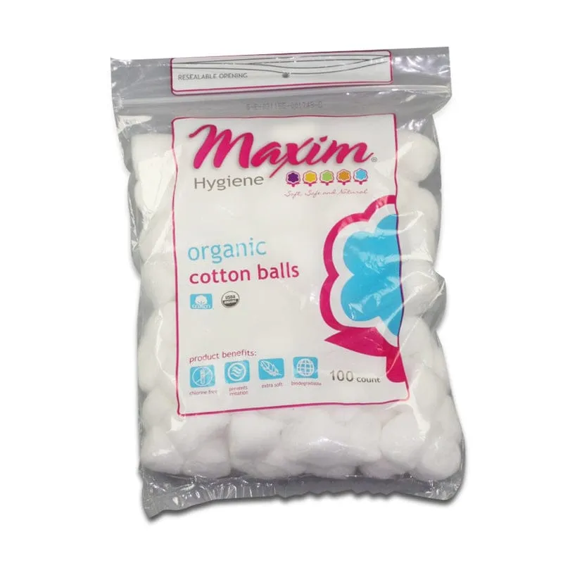 Organic Cotton Balls, 100 count