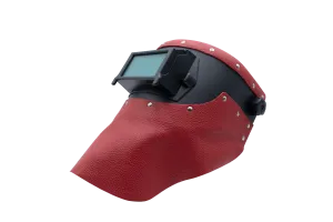 Outlaw Leather - Welding Hood - Red Leather