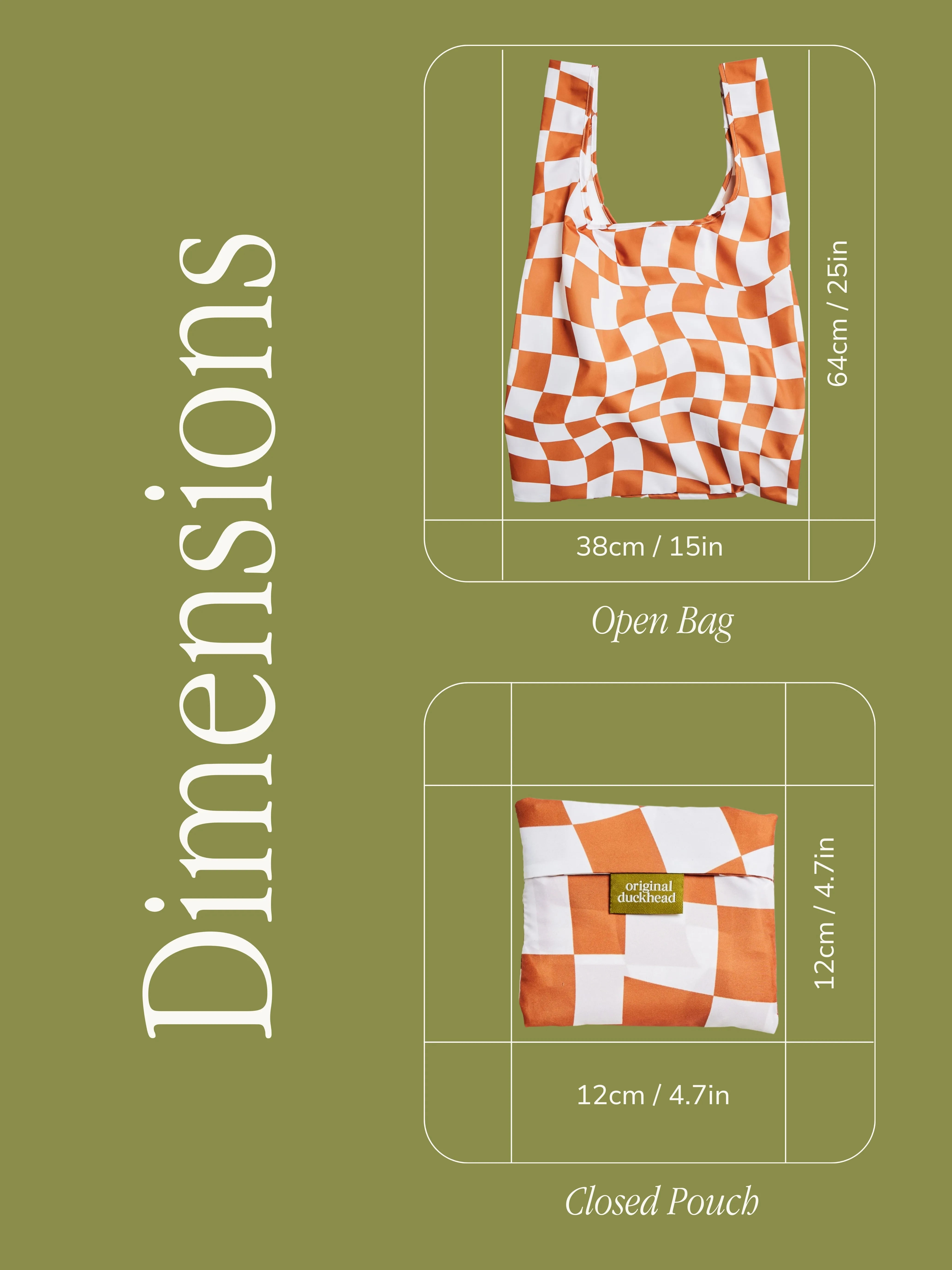 Peanut Butter Checkers Reusable Bag