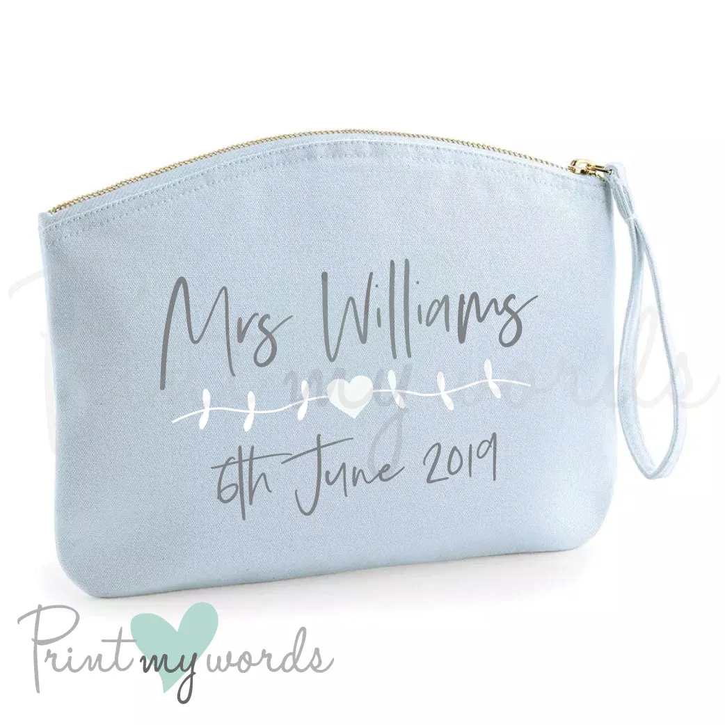 Personalised Mrs Make Up Bag