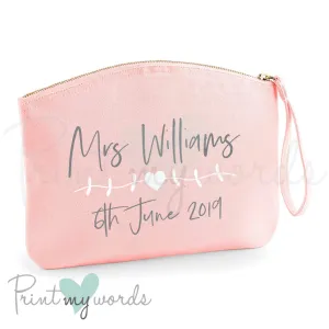 Personalised Mrs Make Up Bag