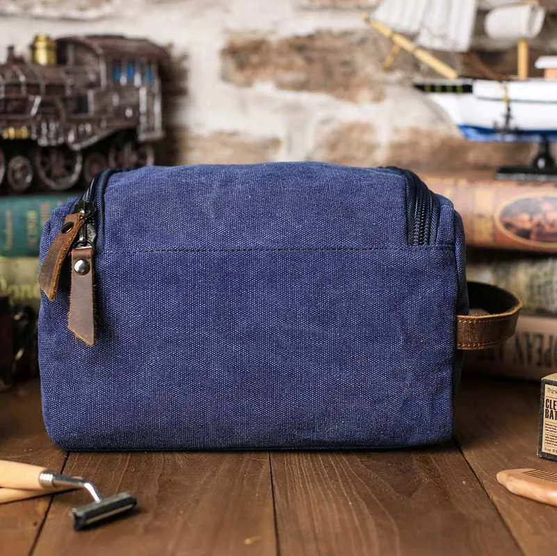 Personalized Groomsmen Gift, Dopp Kit Bag Customized Canvas Toiletry Bag Monogram Mens Toiletry Bag