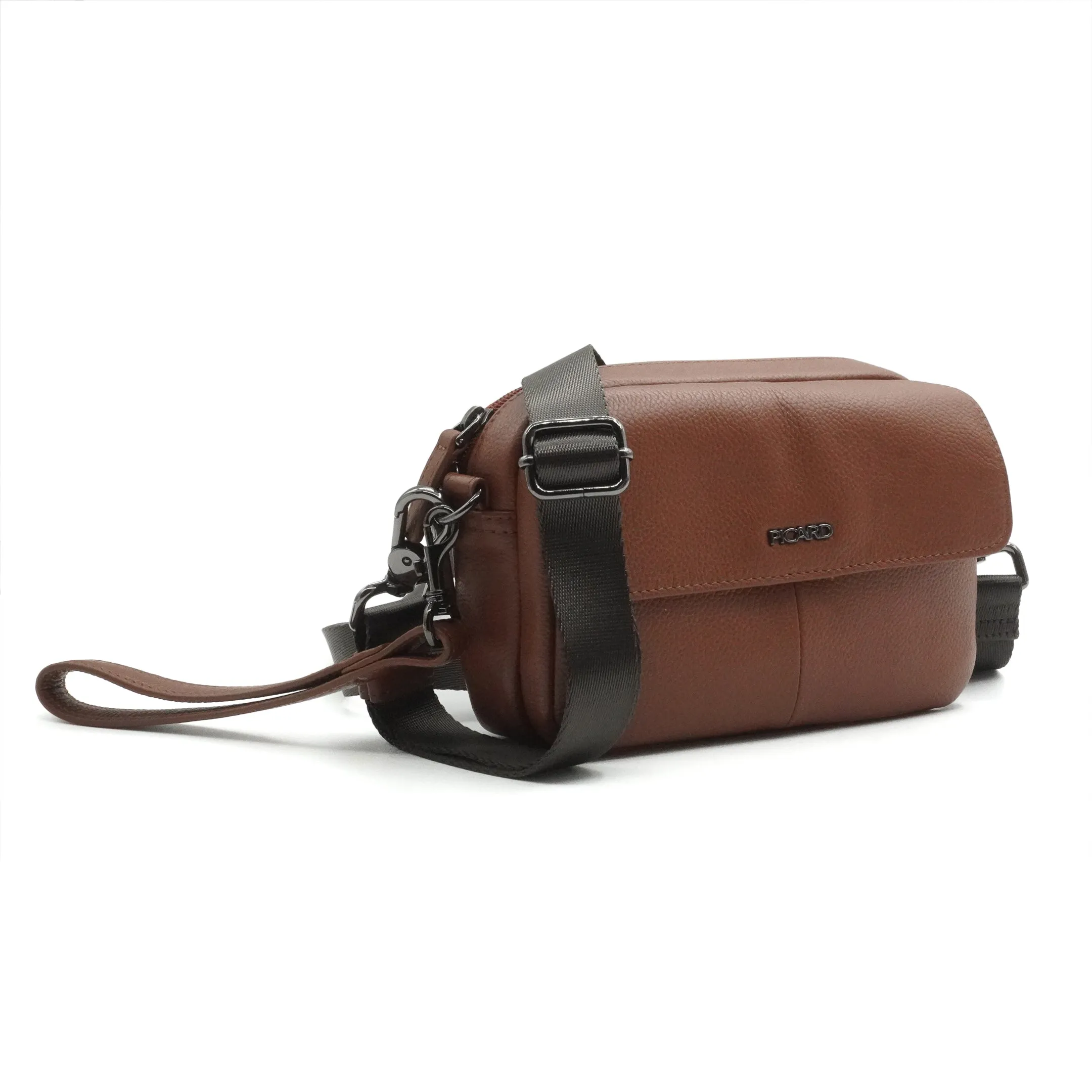 Picard Kiel Men's Leather Waist Pouch (Cognac)