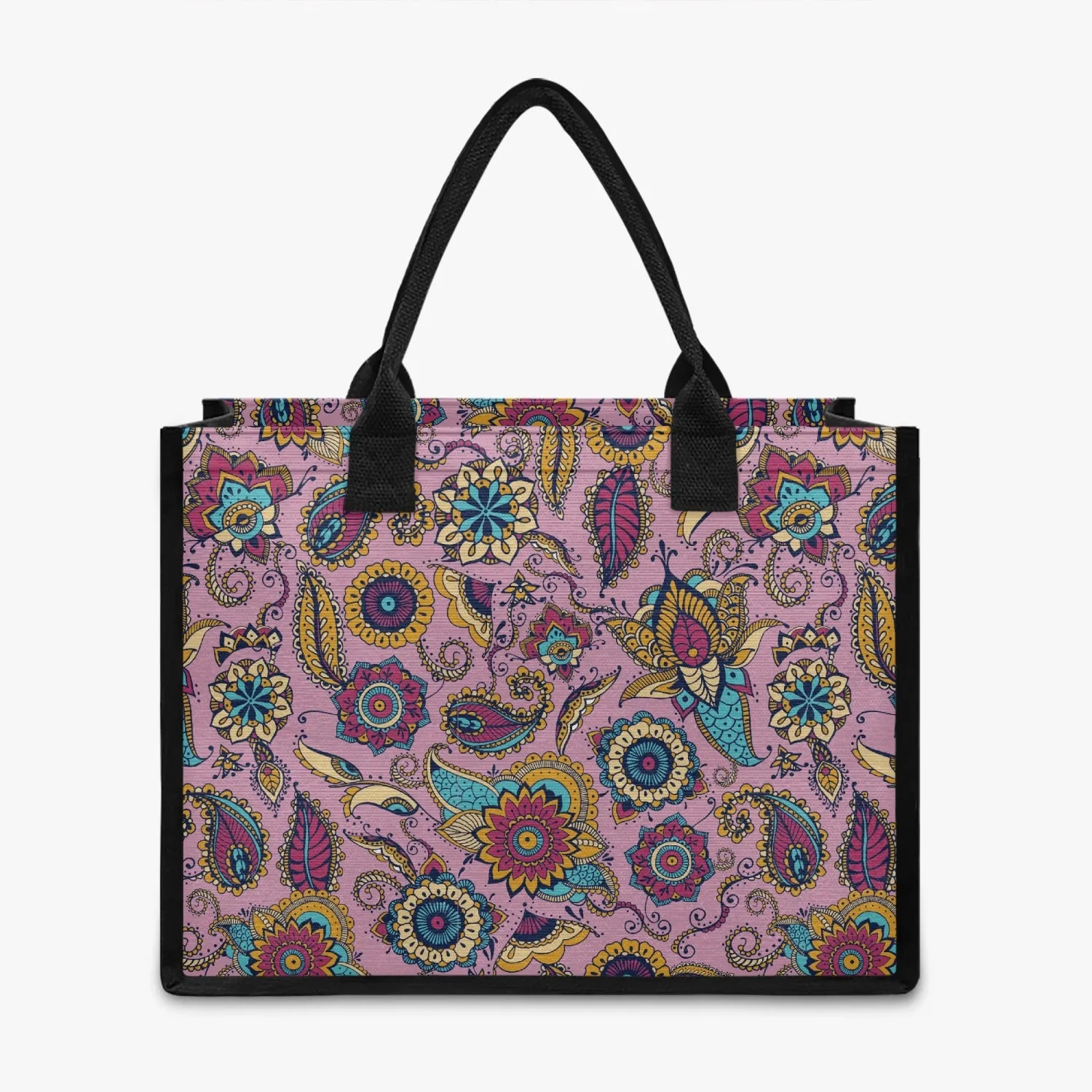 Pink Paisley Shopping Tote Bag