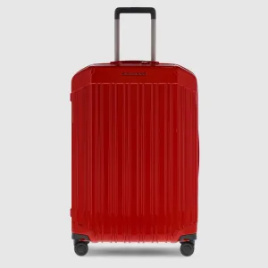 Piquadro Pq-Light 69Cm Hardcase 4 Double Wheel Medium Check-In Trolley Red - Bv4427Pql/R