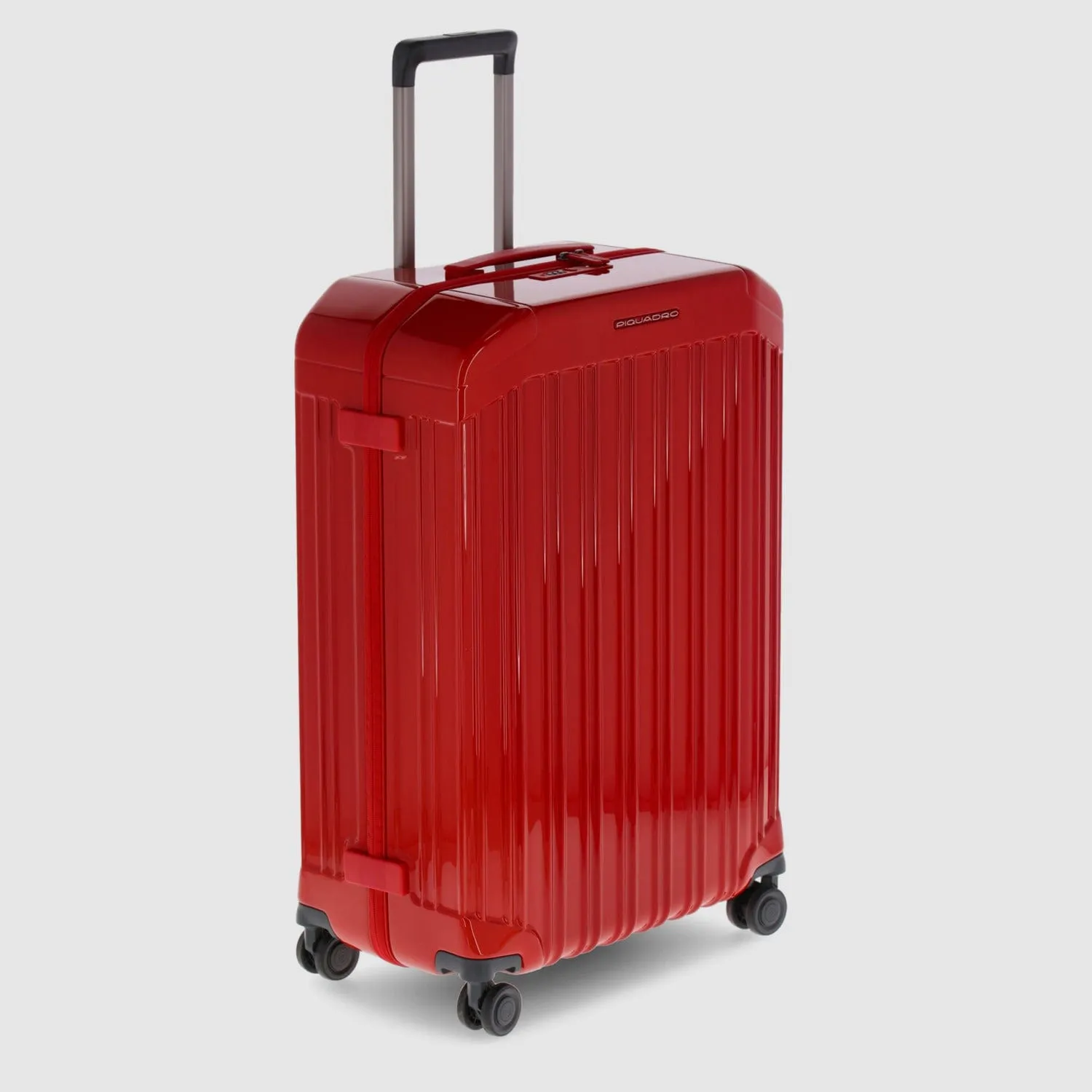 Piquadro Pq-Light 69Cm Hardcase 4 Double Wheel Medium Check-In Trolley Red - Bv4427Pql/R